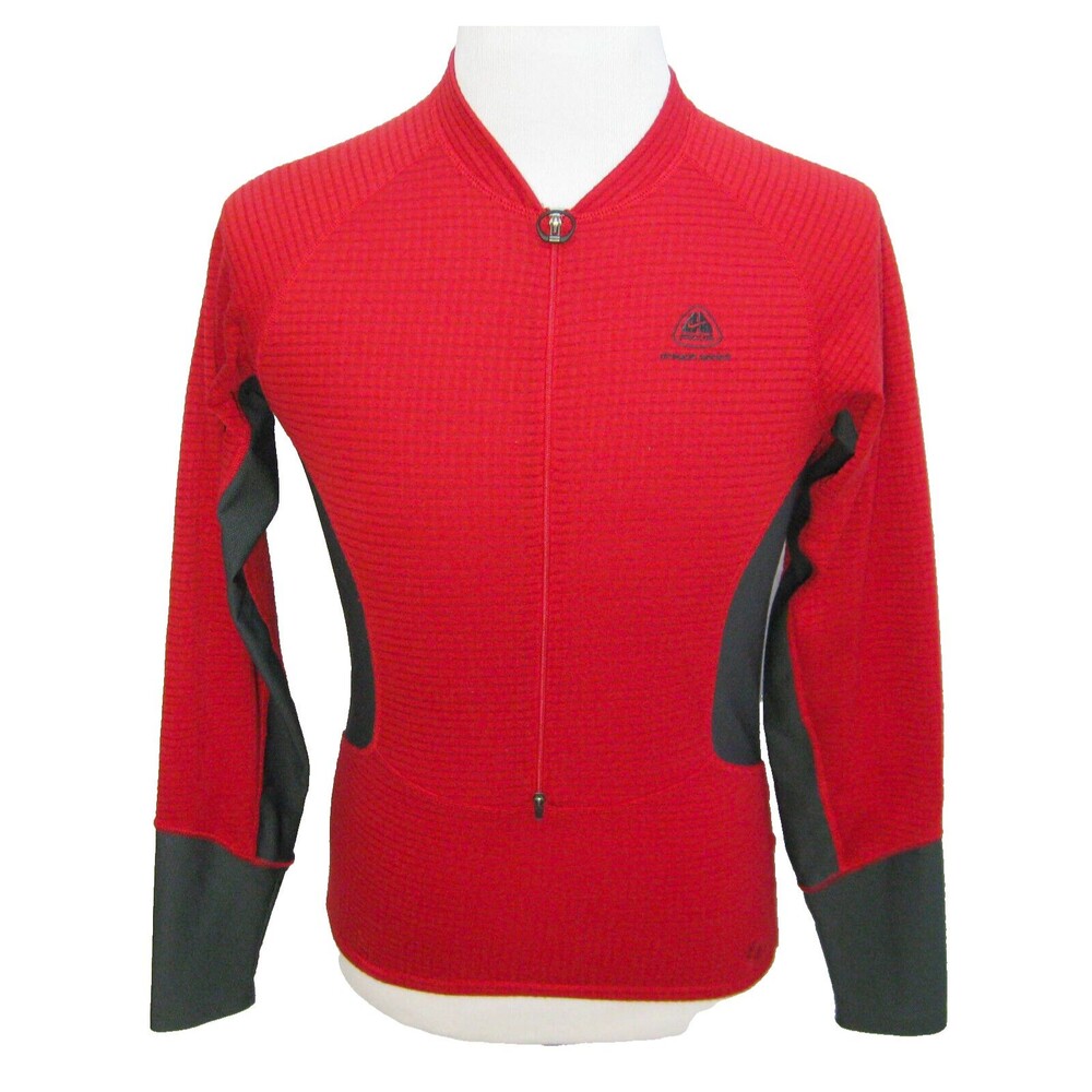 NIKE Sphere ACG Men's (Size Medium) Red Long Sleeve Athletic 3/4 Zip Shirt Top